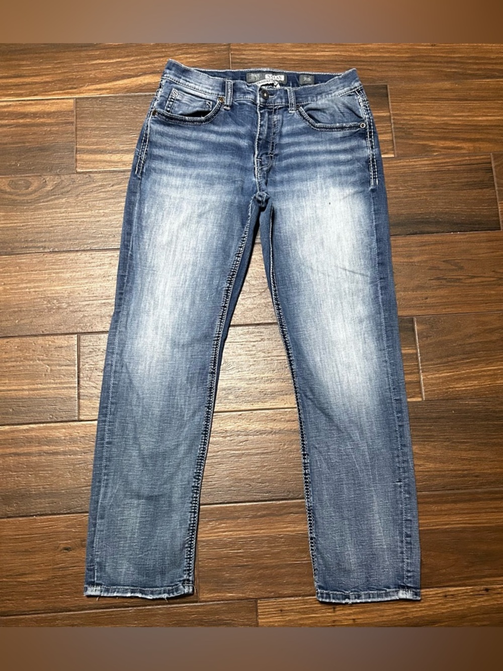 31S BKE Men’s‎ Nolan Straight Leg Jeans Light Medium Wash